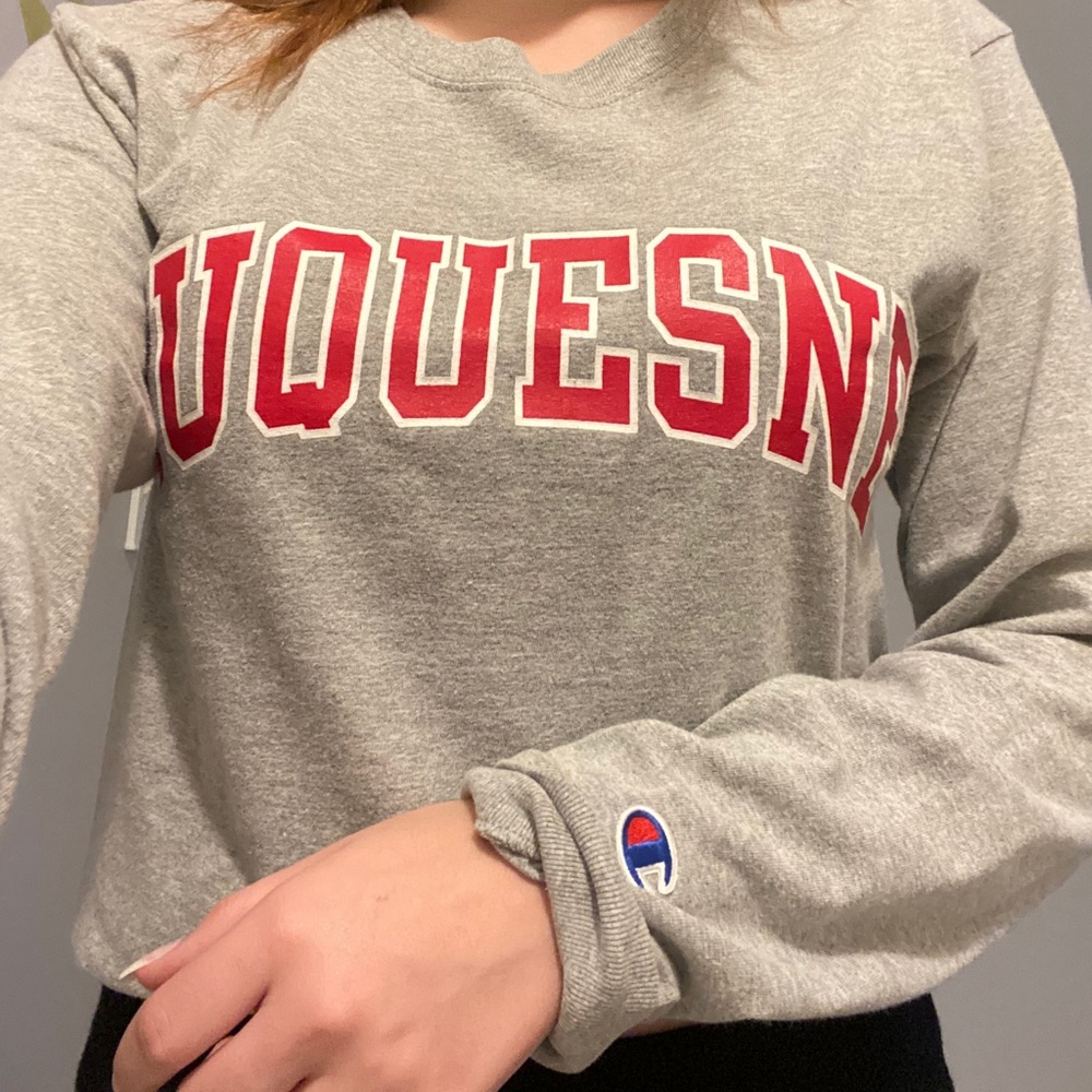 Grey College Champion Long Sleeve